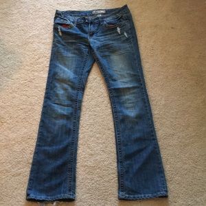 Dollhouse bootcut jeans blue fade